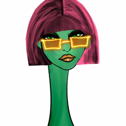Long Neckie Lady #1830