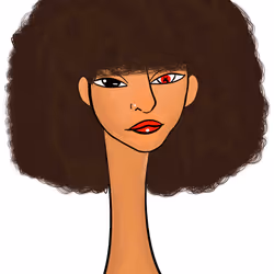 Long Neckie Lady #3121