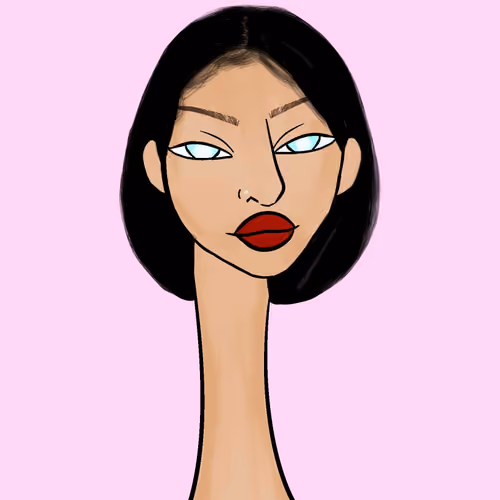 Long Neckie Lady #2252