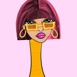 Long Neckie Lady #126