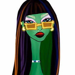 Long Neckie Lady #553