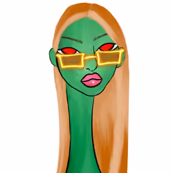 Long Neckie Lady #1722