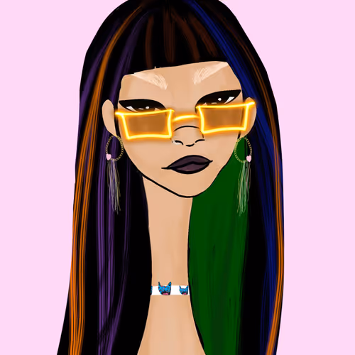 Long Neckie Lady #1387