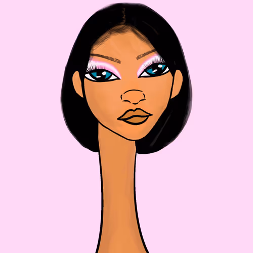 Long Neckie Lady #587