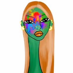 Long Neckie Lady #681