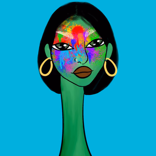Long Neckie Lady #1340