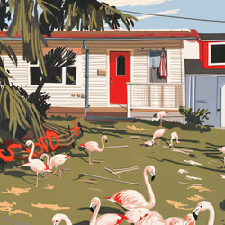 Issues #48 - Lawn Flamingos