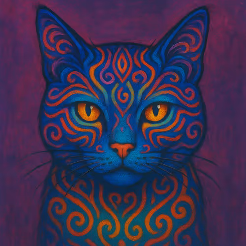 Psychedelic Cat