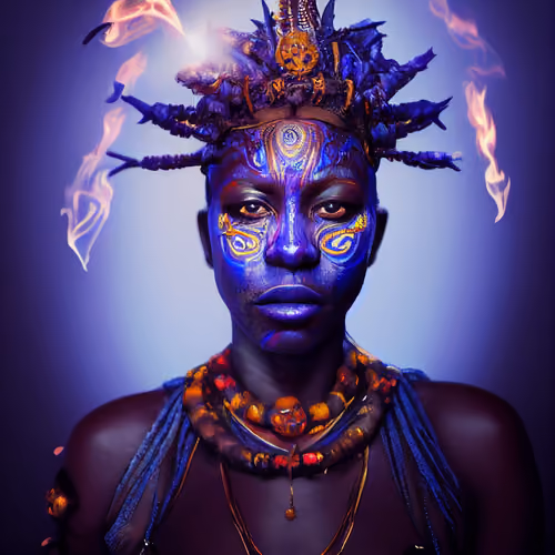 Blue Tribal #10