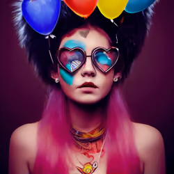 Balloon Hair Punk Girl #23