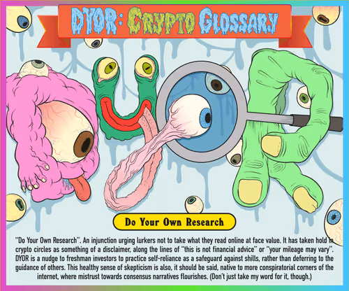 Dyor Crypto Glossary Open Edition By Moxarra