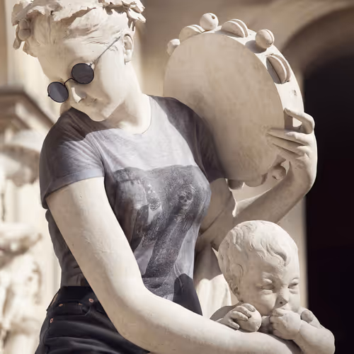 Hipsters In Stone By Leo Caillard