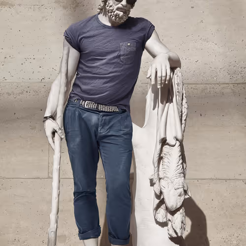 Hipsters In Stone By Leo Caillard