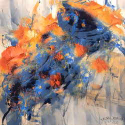 feathers of blue