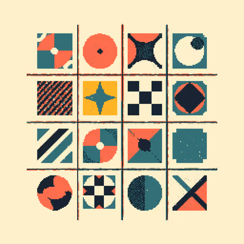 Pixel Art Blocks By Teresa Muller