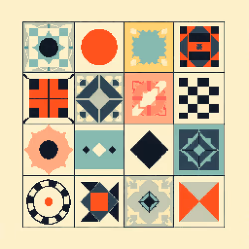 Pixel Art Blocks By Teresa Muller