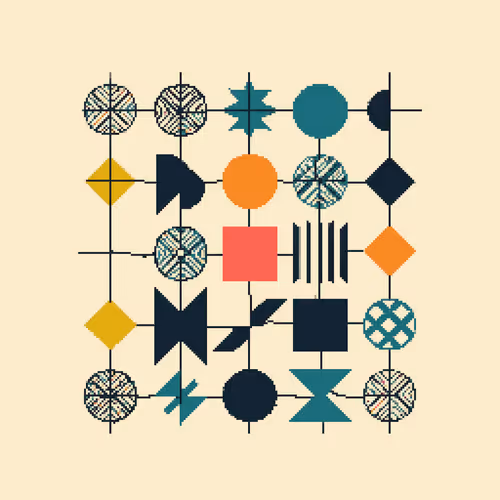 Pixel Art Blocks By Teresa Muller