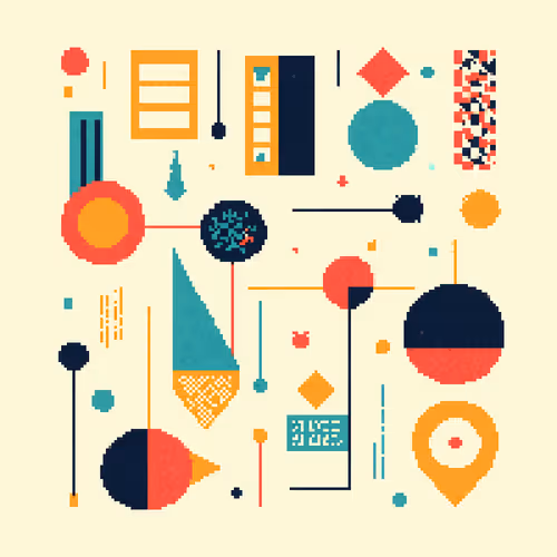Pixel Art Blocks By Teresa Muller