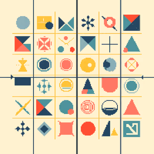 Pixel Art Blocks By Teresa Muller