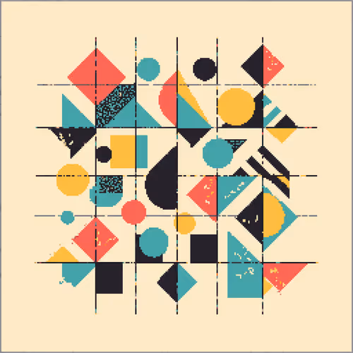 Pixel Art Blocks By Teresa Muller