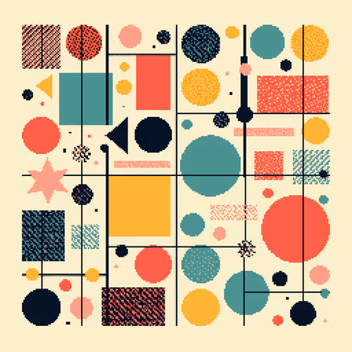 Pixel Art Blocks By Teresa Muller