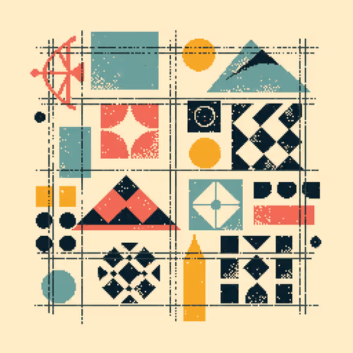 Pixel Art Blocks By Teresa Muller