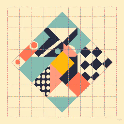 Pixel Art Blocks By Teresa Muller