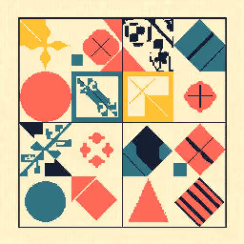 Pixel Art Blocks By Teresa Muller