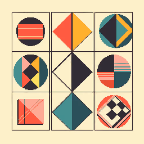 Pixel Art Blocks By Teresa Muller