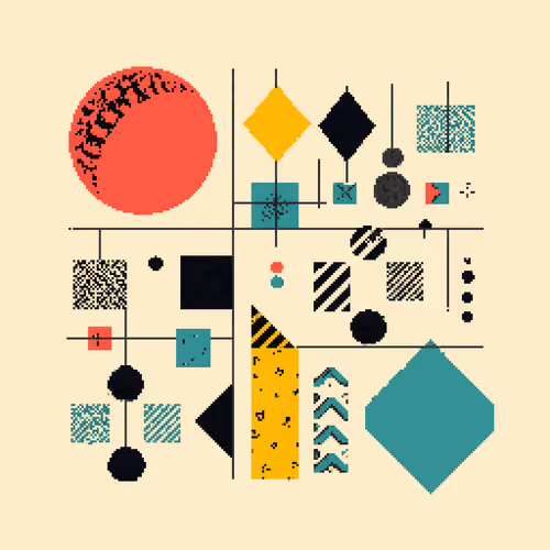 Pixel Art Blocks By Teresa Muller