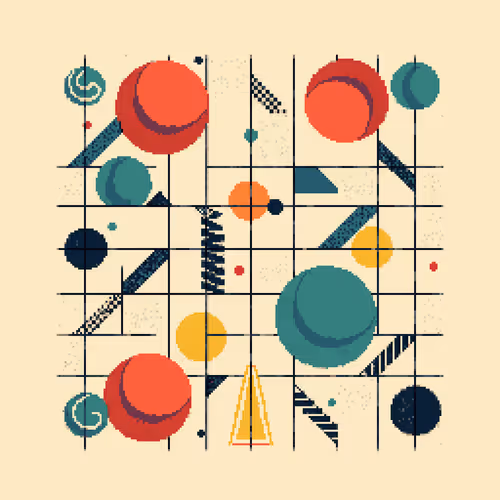 Pixel Art Blocks By Teresa Muller