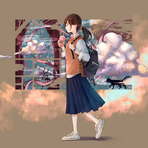 Cloud Sky Girl Fnd