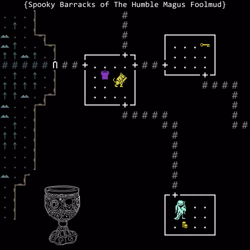 Spooky Barracks of The Humble Magus Foolmud 