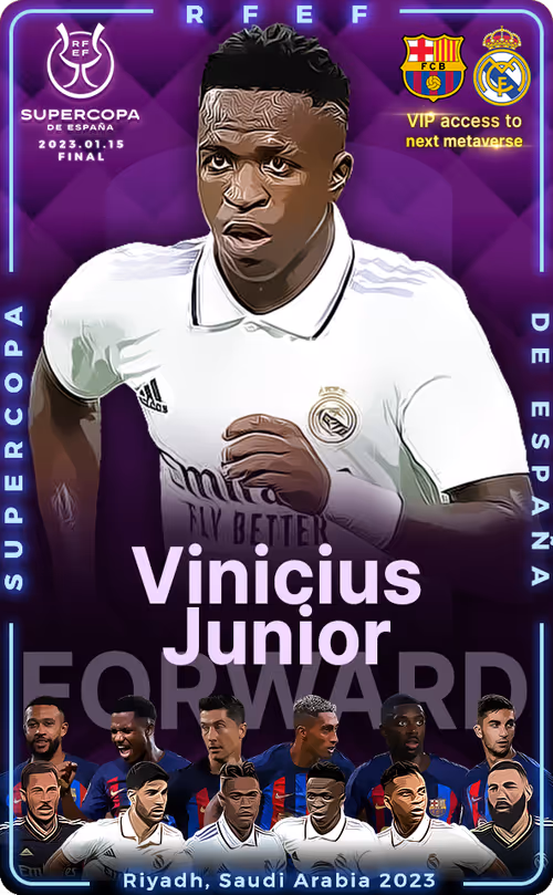 2022-23 SuperCup Of Real Madrid Vinícius Júnior
