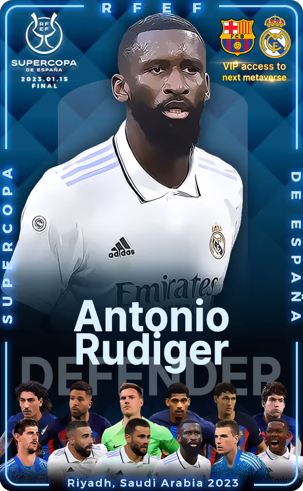 2022-23 SuperCup Of Real Madrid Antonio Rüdiger