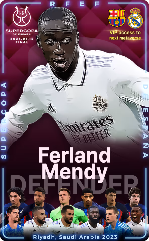 2022-23 SuperCup Of Real Madrid Ferland Mendy