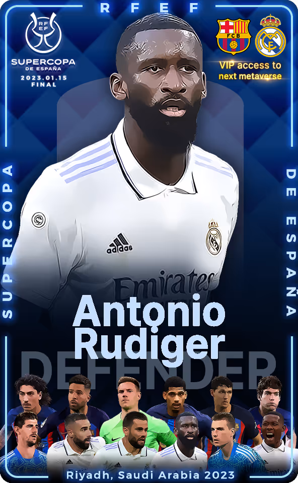 2022-23 SuperCup Of Real Madrid Antonio Rüdiger