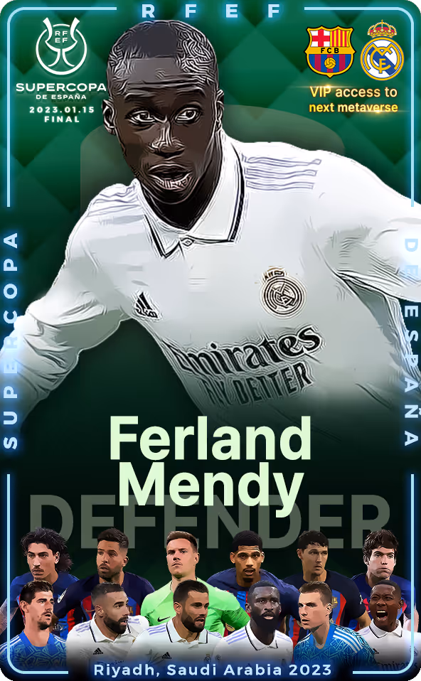2022-23 SuperCup Of Real Madrid Ferland Mendy