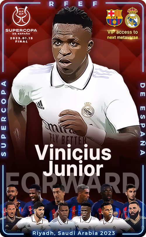 2022-23 SuperCup Of Real Madrid Vinícius Júnior
