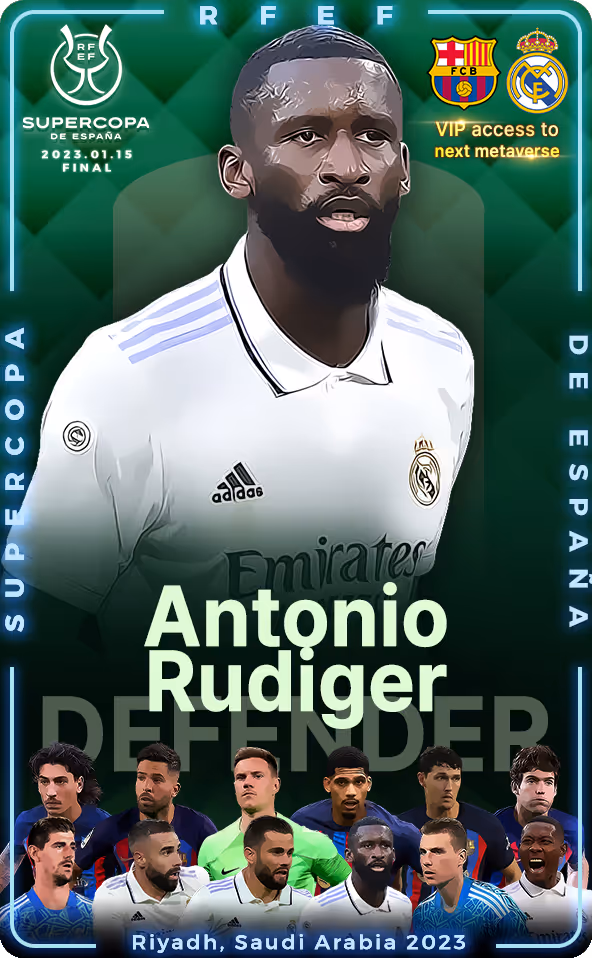 2022-23 SuperCup Of Real Madrid Antonio Rüdiger