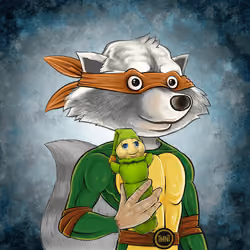 RETRO RACCOONS #387