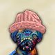 DOG WITH HAT