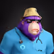 6857