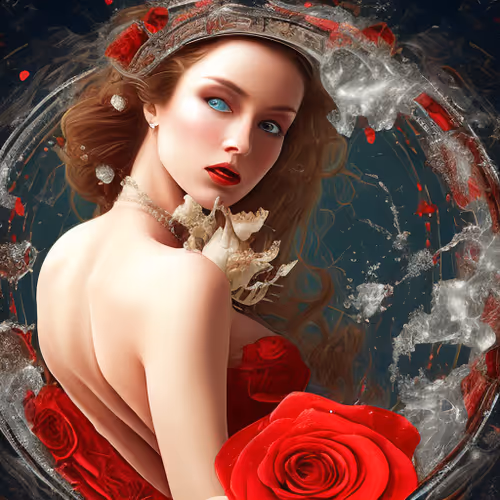 Lady In Red 4