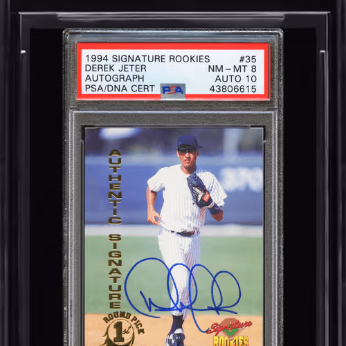 1994 Signature Rookies Derek Jeter #35 - PSA 8 (Cert: 43806615)