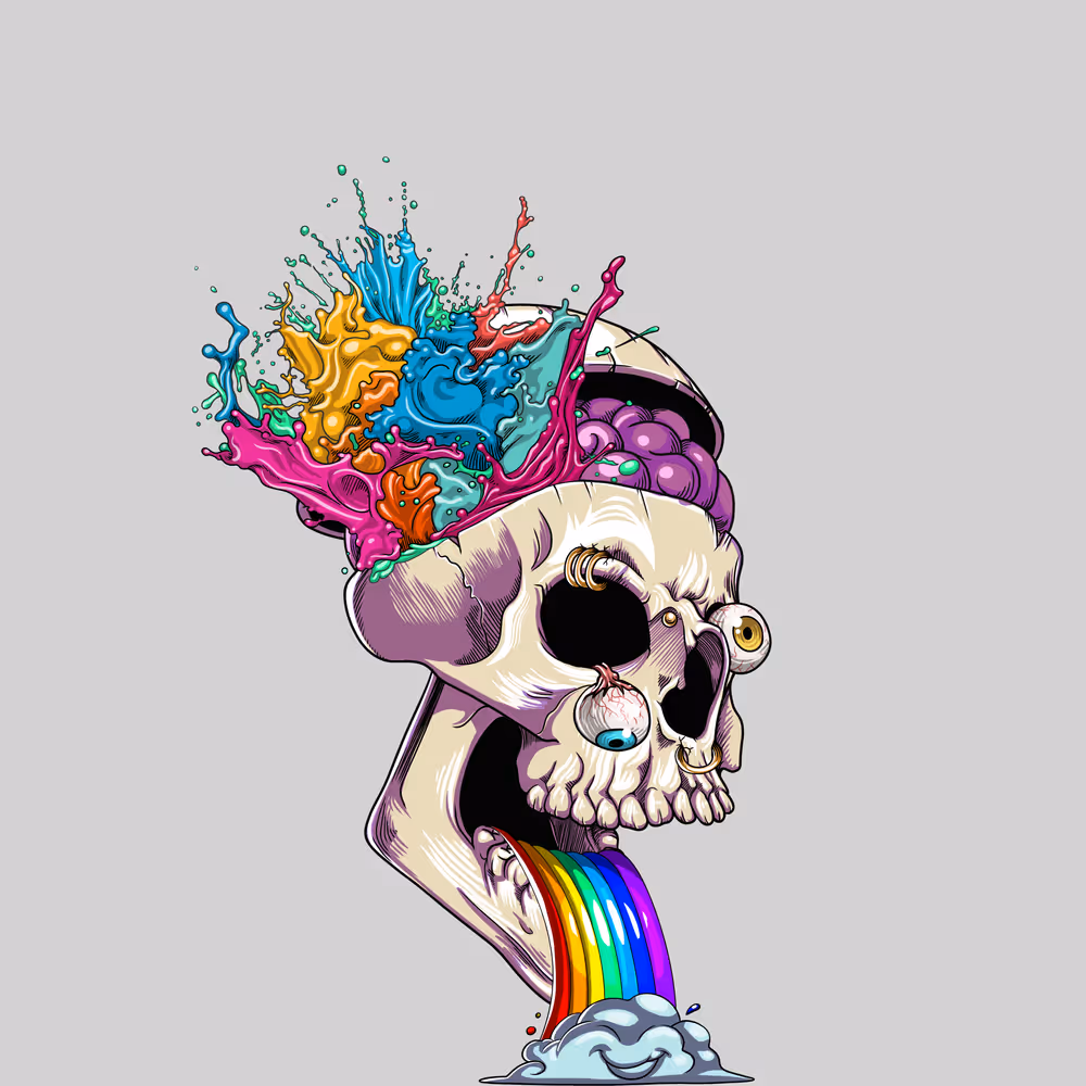 Hashed Skull #0046
