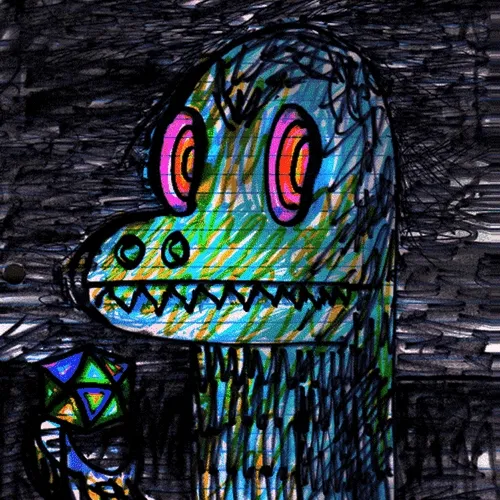 Psychedelic Dinosaur