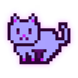 MoonCat #15427: PURPLE MOONCAT