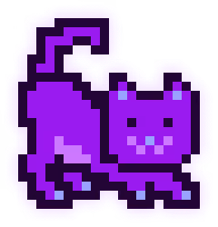 MoonCat #16555: Ultraviolet