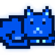 MoonCat #585: True Blue No Wukkas